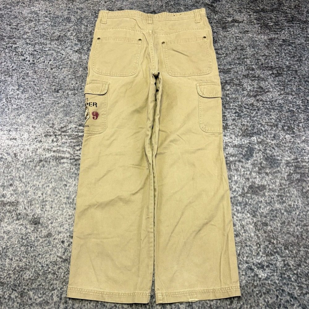 Bugle Boy Cargo Pants Mens 31x28 Tan Utility Grunge Skater Vintage Y2K